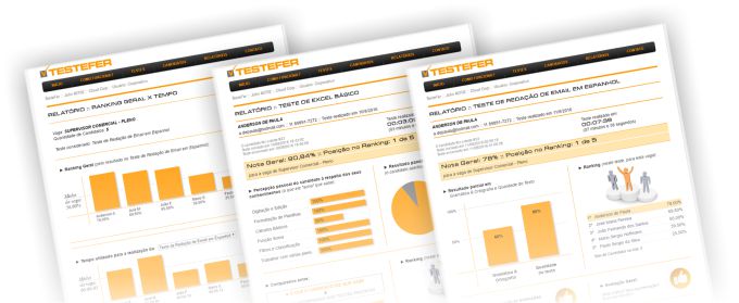 Dê um upgrade nos seus processos seletivos! Cadastre-se agora e ganhe 3 créditos para experimentar gratuitamente os Testes On-Line e Relatórios da TesteFer no seu próximo processo seletivo.
